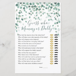 Raad eens wie Baby shower de Eucalyptus-bladeren h