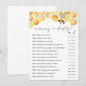 Raad eens wie Baby shower van mama of papa is Informatiekaartje (Voorkant / Achterkant)