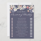 Raad eens wie Berry Sweet Baby shower Game Kaart (Voorkant)