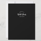 Raad eens wie Bride of Groom Gold Black Shower Gam Kaart (Achterkant)