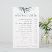 Raad eens wie Bride of Groom is - Greenery Game Ca (Staand voorkant)