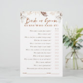 Raad eens wie Bride of Groom is - Terracotta Flora (Staand voorkant)