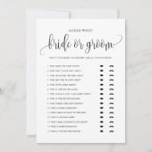 Raad eens wie Bride of Groom zei dat ze Kaart zei (Voorkant)