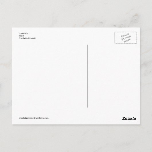 Raad eens wie briefkaart (Achterkant)