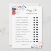 Raad eens wie- bruid of bruidegom- Vrijgezellenfee Feestdagenkaart (Voorkant)