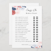 Raad eens wie- bruid of bruidegom- Vrijgezellenfee Feestdagenkaart (Voorkant / Achterkant)