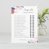 Raad eens wie- bruid of bruidegom- Vrijgezellenfee Feestdagenkaart (Staand voorkant)