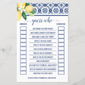 Raad eens wie citroenen mediterraan douchegame Kaa Flyer (Voorkant)