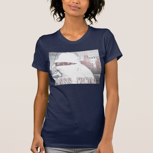 Raad eens wie? Dames V-nek T-shirt (Voorkant)