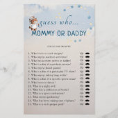 Raad eens wie de Baby shower van mama of papa is (Voorkant)