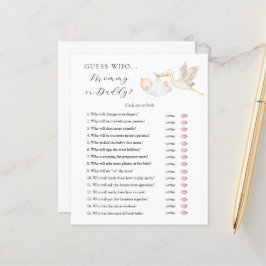 Raad eens wie de Baby shower van mama of papa is