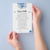 Raad eens wie de blauwe kaart van het Vrijgezellen (Hand)