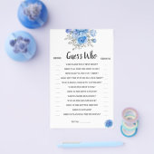 Raad eens wie de blauwe kaart van het Vrijgezellen (Enkel)