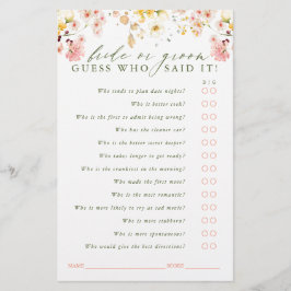 Raad eens wie de bruid of de bruidegom is - Wildbl