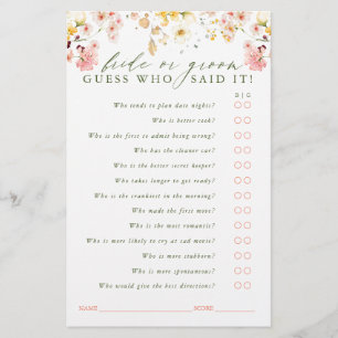 Raad eens wie de bruid of de bruidegom is - Wildbl