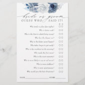 Raad eens wie de bruid of de bruine Kaart is van h (Voorkant)