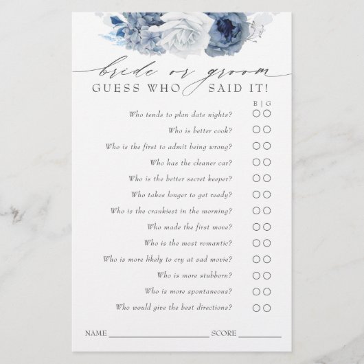 Raad eens wie de bruid of de bruine Kaart is van h (Voorkant)