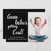 Raad eens wie de Kaart van de Kerstmis van de Foto (Voorkant / Achterkant)