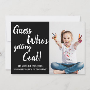 Raad eens wie de Kaart van de Kerstmis van de Foto