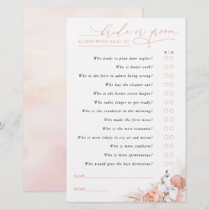 Raad eens wie de Kaart van het Spel van Pampas Gra