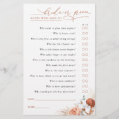 Raad eens wie de Kaart van het Spel van Pampas Gra (Voorkant)