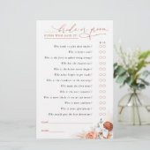 Raad eens wie de Kaart van het Spel van Pampas Gra (Staand voorkant)