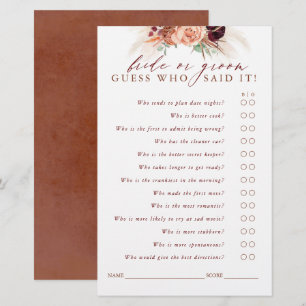 Raad eens wie de Kaart van het Spel van Pampas Gra