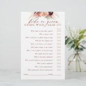 Raad eens wie de Kaart van het Spel van Pampas Gra (Staand voorkant)