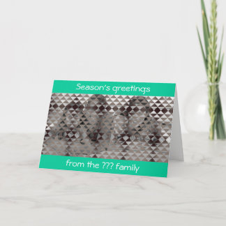 Raad eens wie de kerstkaart feestdagen kaart