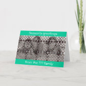 Raad eens wie de kerstkaart feestdagen kaart (Voorkant)