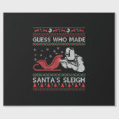 Raad eens wie de Sinterklaas heeft gemaakt | Funny Cadeaupapier (Vlak)