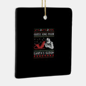 Raad eens wie de Sinterklaas heeft gemaakt | Funny Keramisch Ornament (Rechts)