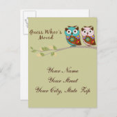 Raad eens wie de uil Kaart heeft verplaatst (Voorkant / Achterkant)