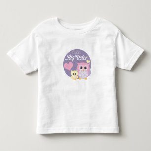 Raad eens wie een grote zus wordt? pasteluilen kinder shirts