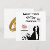 Raad eens wie een huwelijksuitnodiging krijgt (Voorkant / Achterkant)