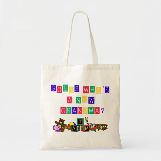 Raad eens wie een nieuwe oma is tote bag (Voorkant)