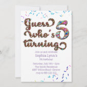 Raad eens wie er 5 koekjes aan het worden is kaart (Voorkant)