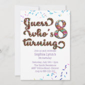 Raad eens wie er 8 koekjes gaat maken kaart (Voorkant)