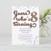 Raad eens wie er 8 koekjes gaat maken kaart (Staand voorkant)