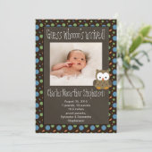 Raad eens wie er aankomt baby jongen geboorte aank aankondiging (Staand voorkant)