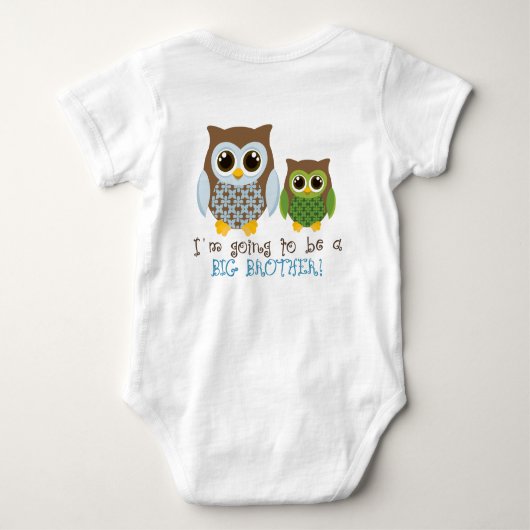 Raad eens wie er een geheim grote broer heeft romper (Achterkant)