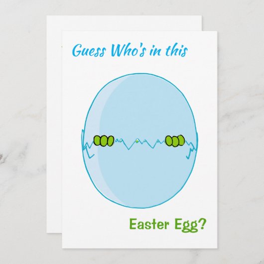 Raad eens wie er in deze paaseiprins zit feestdagenkaart (Voorkant / Achterkant)