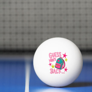 Raad eens wie er weer terug is Leuk terug naar sch Pingpongbal