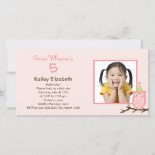 Raad eens wie? Foto van Birthday Party Invitation 