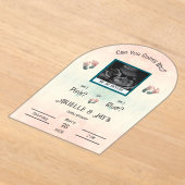 "Raad eens wie" Geslacht Onthult Ultrasound Baby s Acryl Uitnodigingen (Laagn)