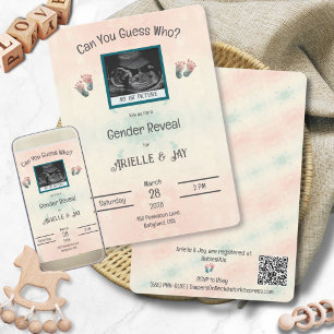 "Raad eens wie" Geslacht Onthult Ultrasound Baby s Kaart