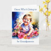 Raad eens wie grootouders worden kaart (Gele Bloem)