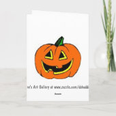 Raad eens wie? - Halloween Kaart (Achterkant)