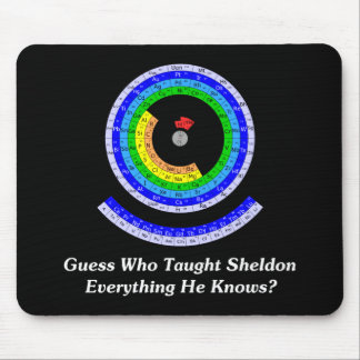 Raad eens wie heeft Sheldon alles gedaan wat hij w Muismat