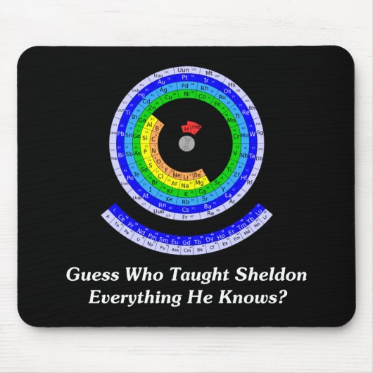 Raad eens wie heeft Sheldon alles gedaan wat hij w Muismat (Voorkant)